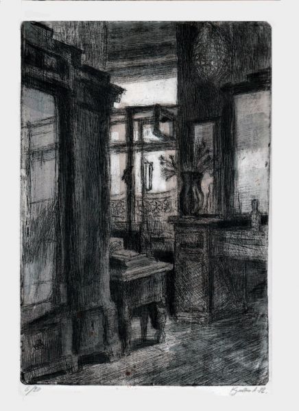 Кульбин Алексей Комната в моей прежней квартире. 1992 год.